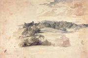 Anthony Van Dyck, Hilly landscape with trees (mk03)